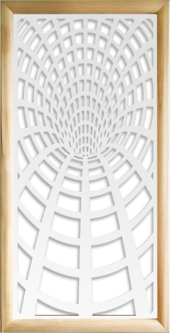 SIGNORBIT BLACKHOLE - Moduli Decorativi in holz e PVC 47x94 cm weiß