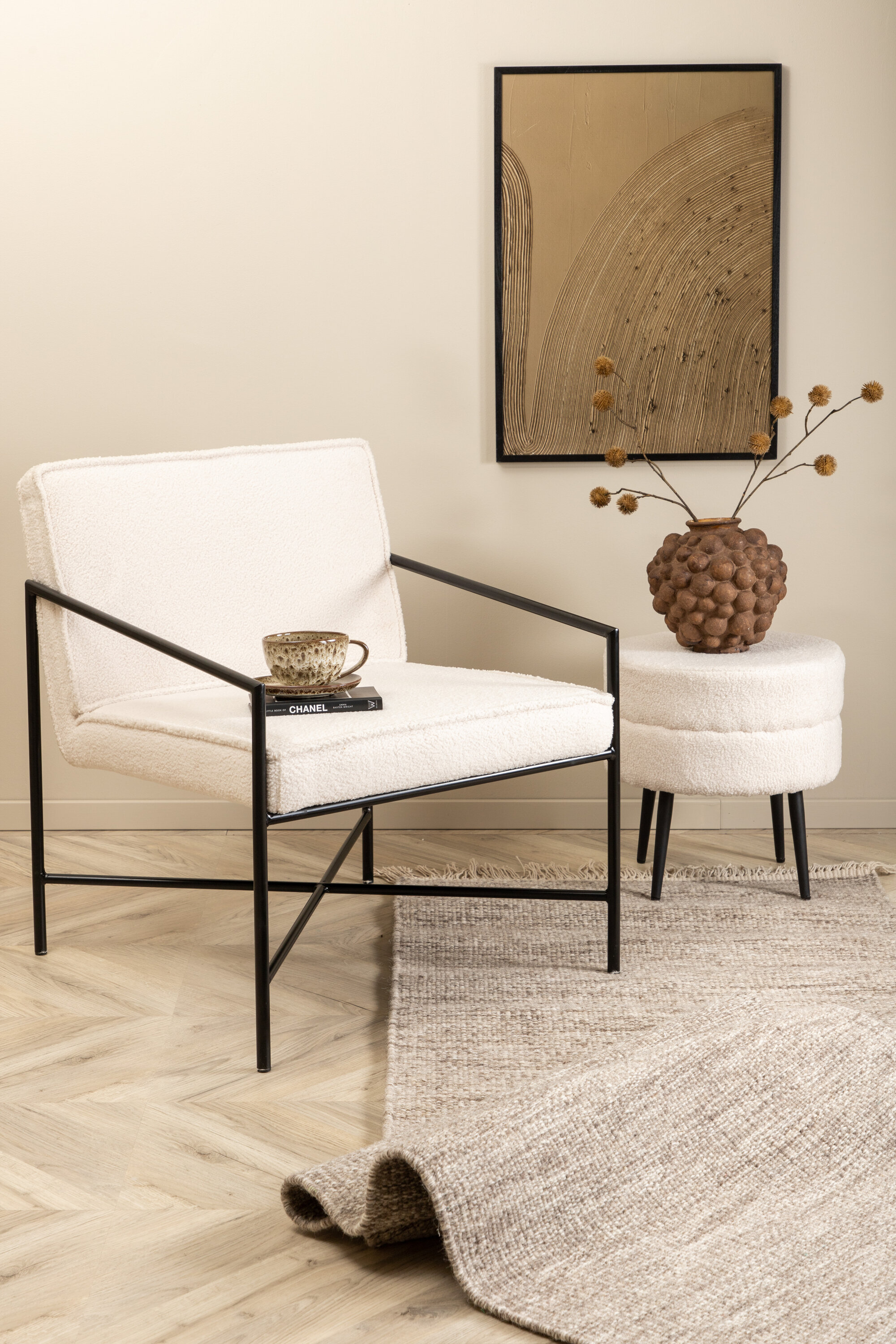 Venture Home Akzentstuhl Rakel OffWeiß 15578-400