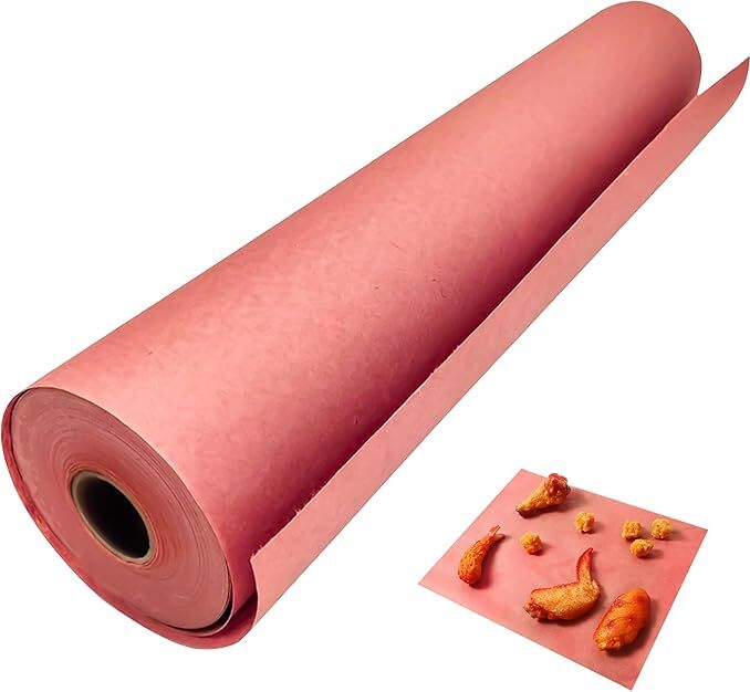 Produktbild von Butcher Paper Pink 45 Cm X 10 M – Metzgerpapier BBQ Kraftpapier-Rolle Für Smoker, Grill, Fisch & Fleisch – Pinkes Fleischerpapier