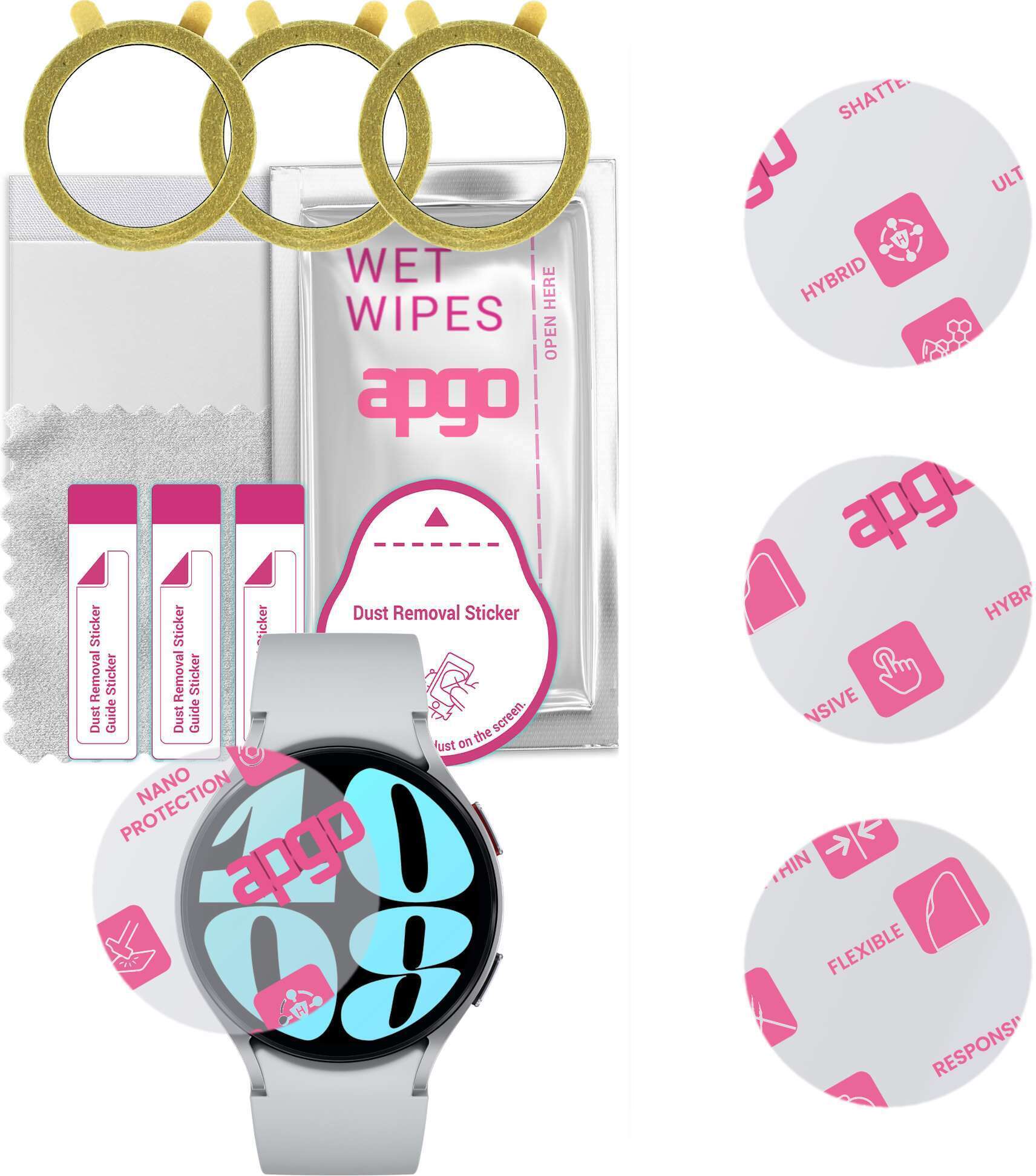Apgo Hydrogel Schutzfolie Für HiBy R4 – Klar, Kratzfest, Selbstheilend, Mit Positionierhilfe