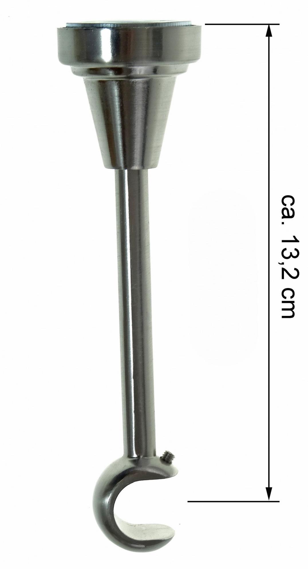 BASIT® Träger 19mm Gardinenstange Edelstahl look o. Trägerverlängerung H19 H29 H18 D28 AT2294001