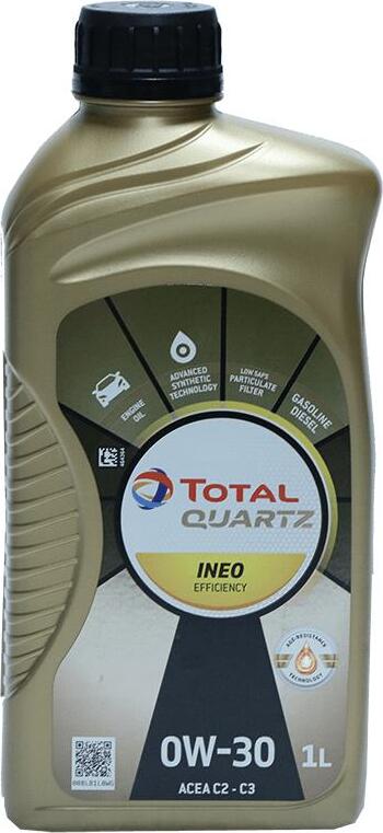 Total Quartz Ineo Efficiency 0W-30 1 Liter 213838