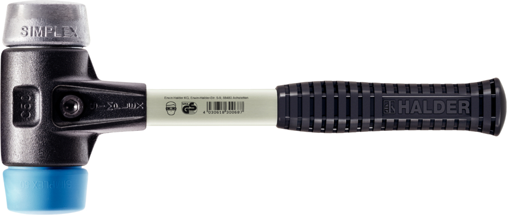 Halder SchonhammerSimplex Fiber. 40mm TPE-soft/WM 3719.040