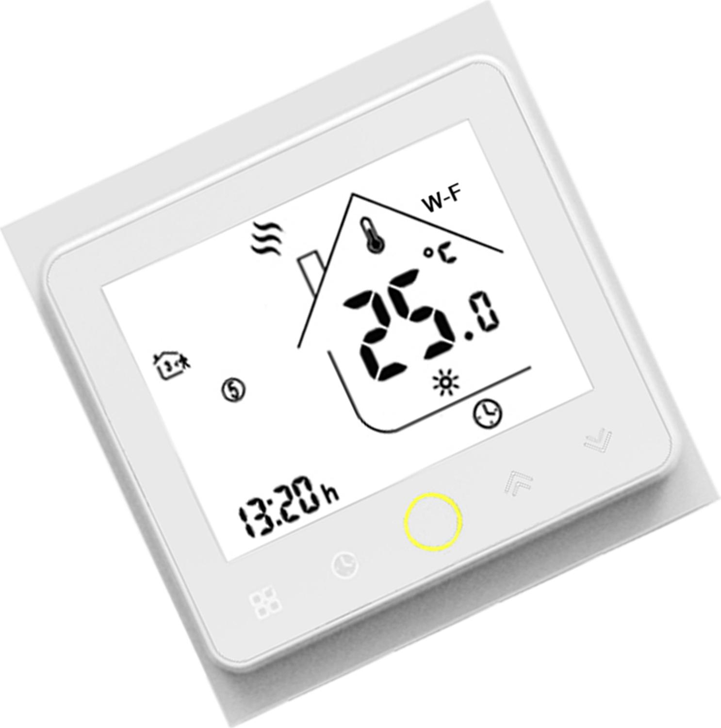 Cocosity Wi-Fi Smart Thermostat Temperatur Controller APP Control 5A Kompatibel mit Alexa / Home Wasser Fußbodenheizung für Haus -- Weiß