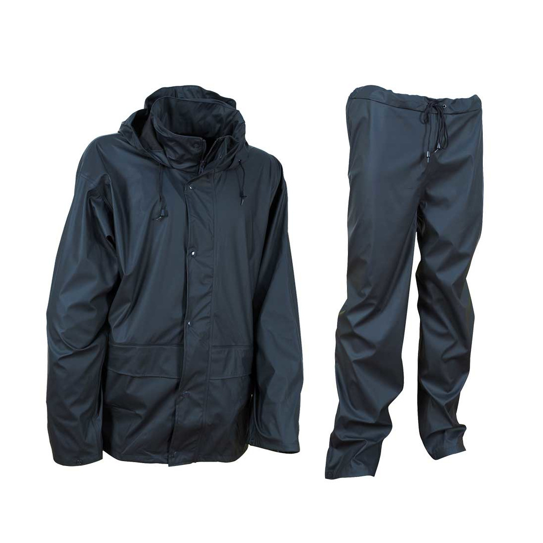 M Blau Schwarz Regenjacke Regenhose Regenbekleidung Willex Regenanzug Gr 