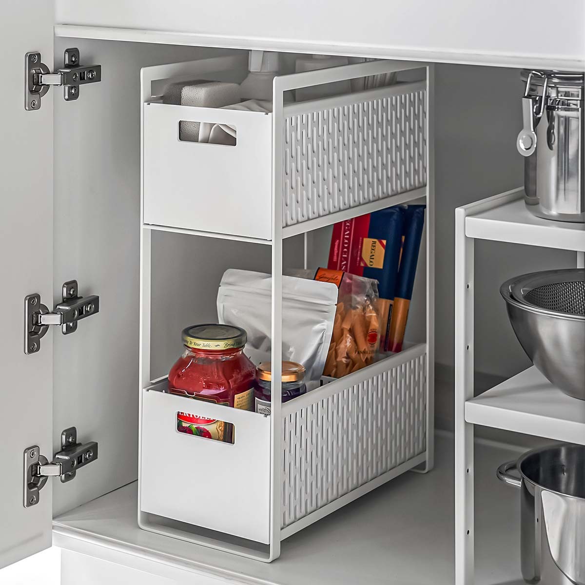 Yamazaki TOWER Vorratsbox 18,7x8,5x24,5cm - Lebensmittel Aufbewahrung