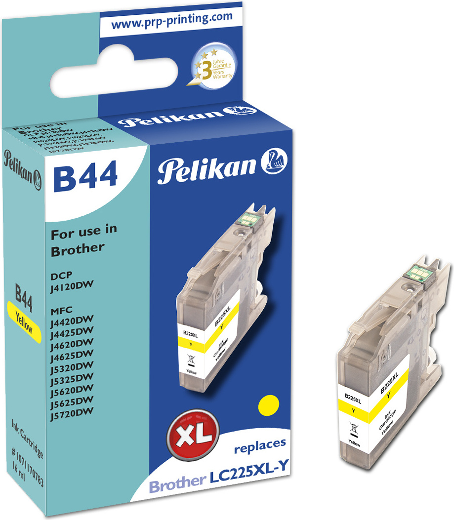Pelikan B44 Yellow - vysoká (XL) výťažnosť - 1200 strán - 1 kus(y) - jedno balenie
