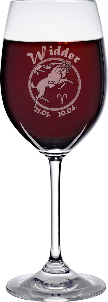 Cristalica GmbH Weinkelch 300ml mit Sternzeichen Widder PA079502-WIDDER