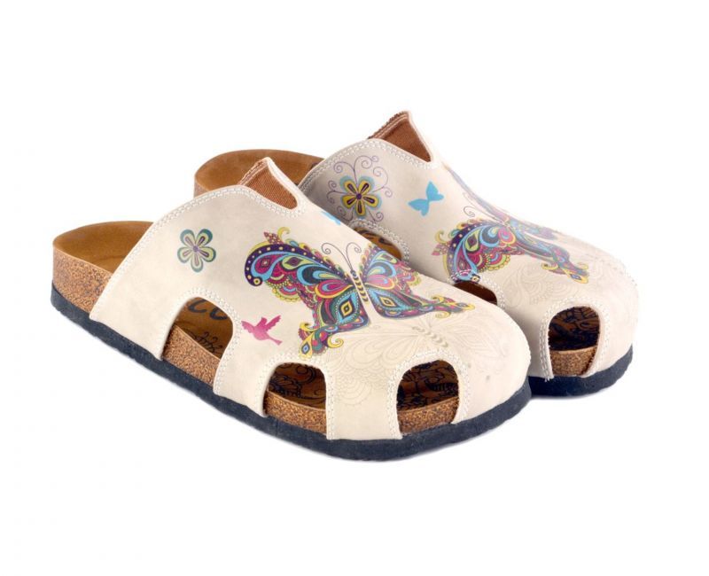Calceo Damen Clogs CAL608 mit Aussparungen Größe 37