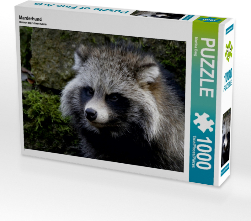 Calvendo Marderhund 1000 Teile Puzzle quer 640x480mm, Berg Martina; 7381075