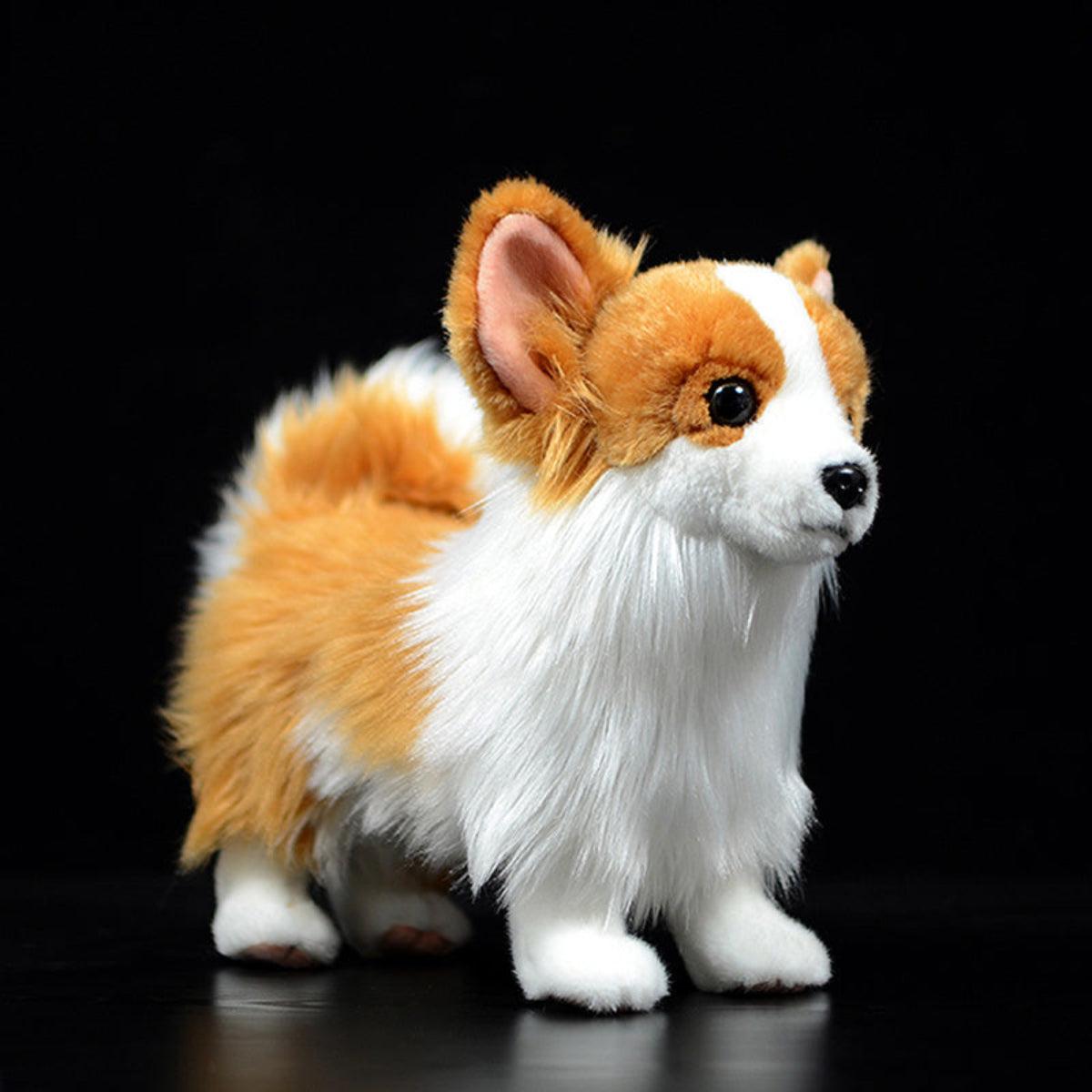 Tinisu Zwergspitz Pomeranian Kuscheltier 28 cm – Realistisches Plüsch Hund Stofftier