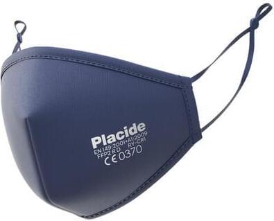 PLACIDE Nano waschbare FFP2 Maske navyblau 1er Pack