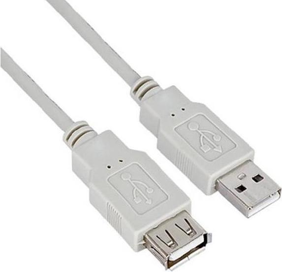 Nilox USB 2.0 Kabel 1.8m Stecker/Buchse Grau NX090301110 für PCs und Peripheriegeräte