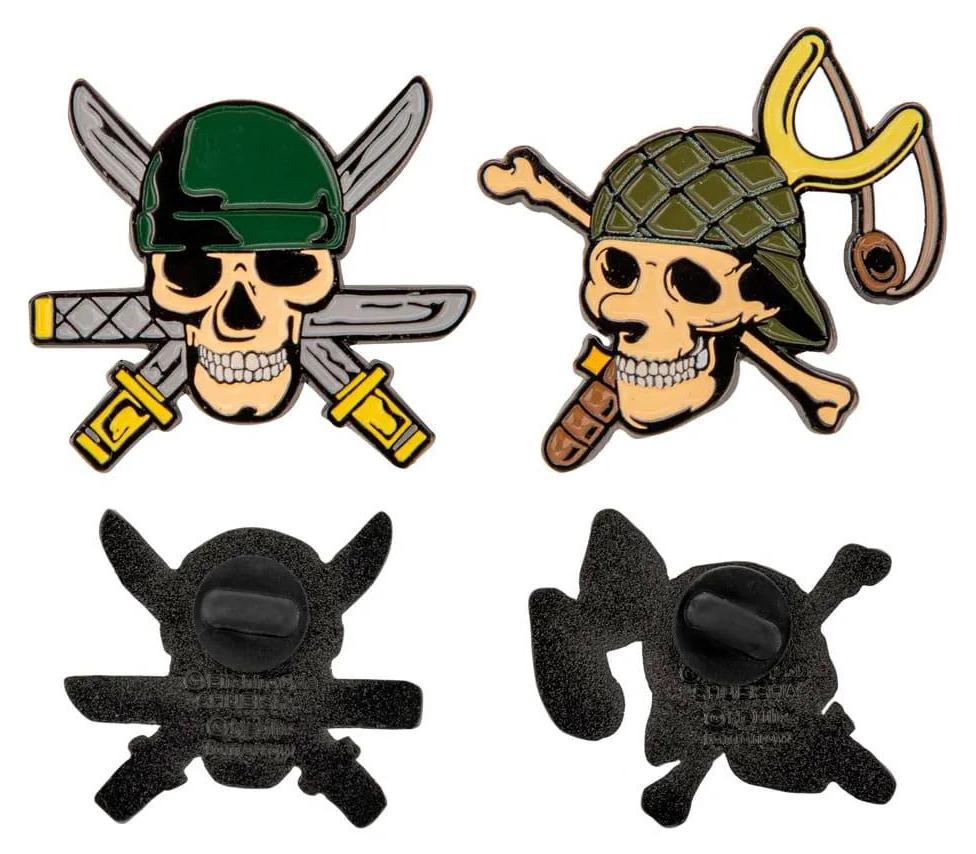 Cinereplicas® One Piece Ansteck-Pins 2er-Pack Zoro & Usopp 222