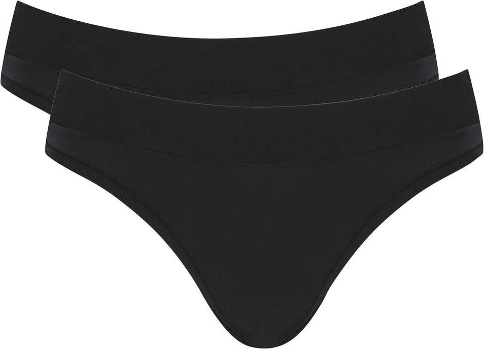 Sloggi Damen Slip 2er Pack – Maxi-Slip Mit Breitem Beinausschnitt & Bequemem Baumwollzwickel