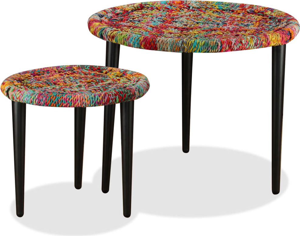 Syfax 2-tlg. Couchtisch-Set Chindi-Details Mehrfarbig 459244213