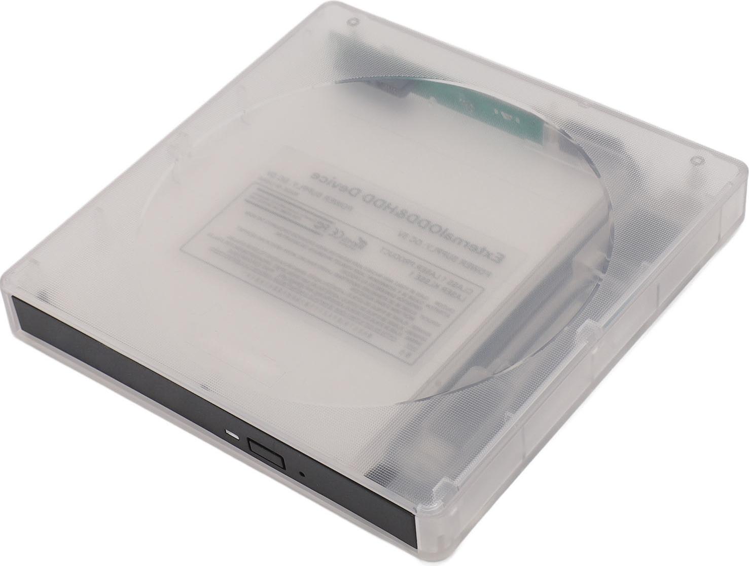 Garosa Optisches Laufwerk Gehäuse Typ C USB3.0 5Gbps Klar Externes CD DVD BD Laufwerk Box für Laptop 12.7mm SATA für Windows für Linux