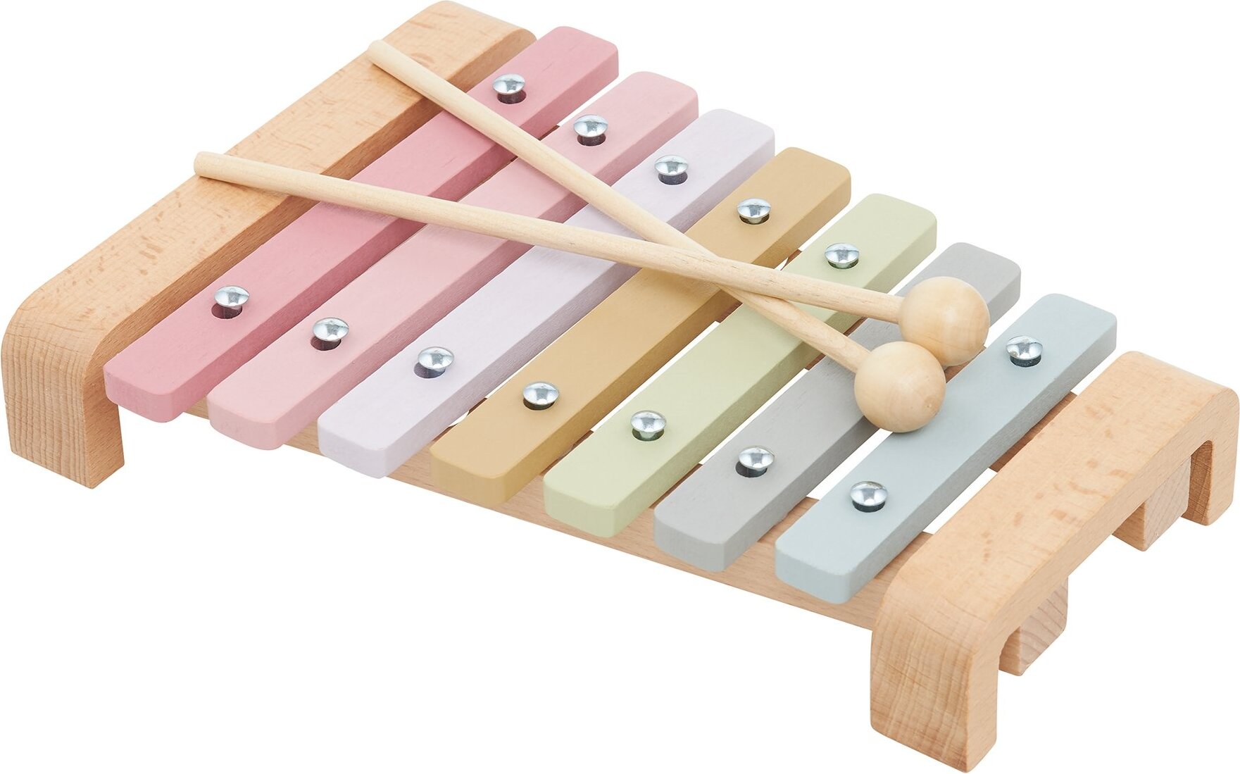 Mamabrum Holz Xylophon für Kinder – Pastellfarben Glockenspiel MAM13 XYLOPHONE