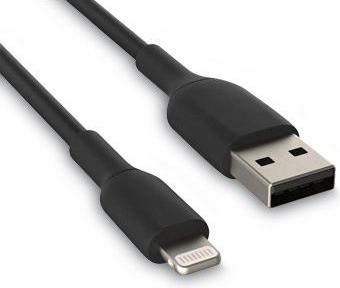 Kábel Hamlet Lightning na USB A 2 m čierny XCU2A-LGT200 pre iPhone iPad