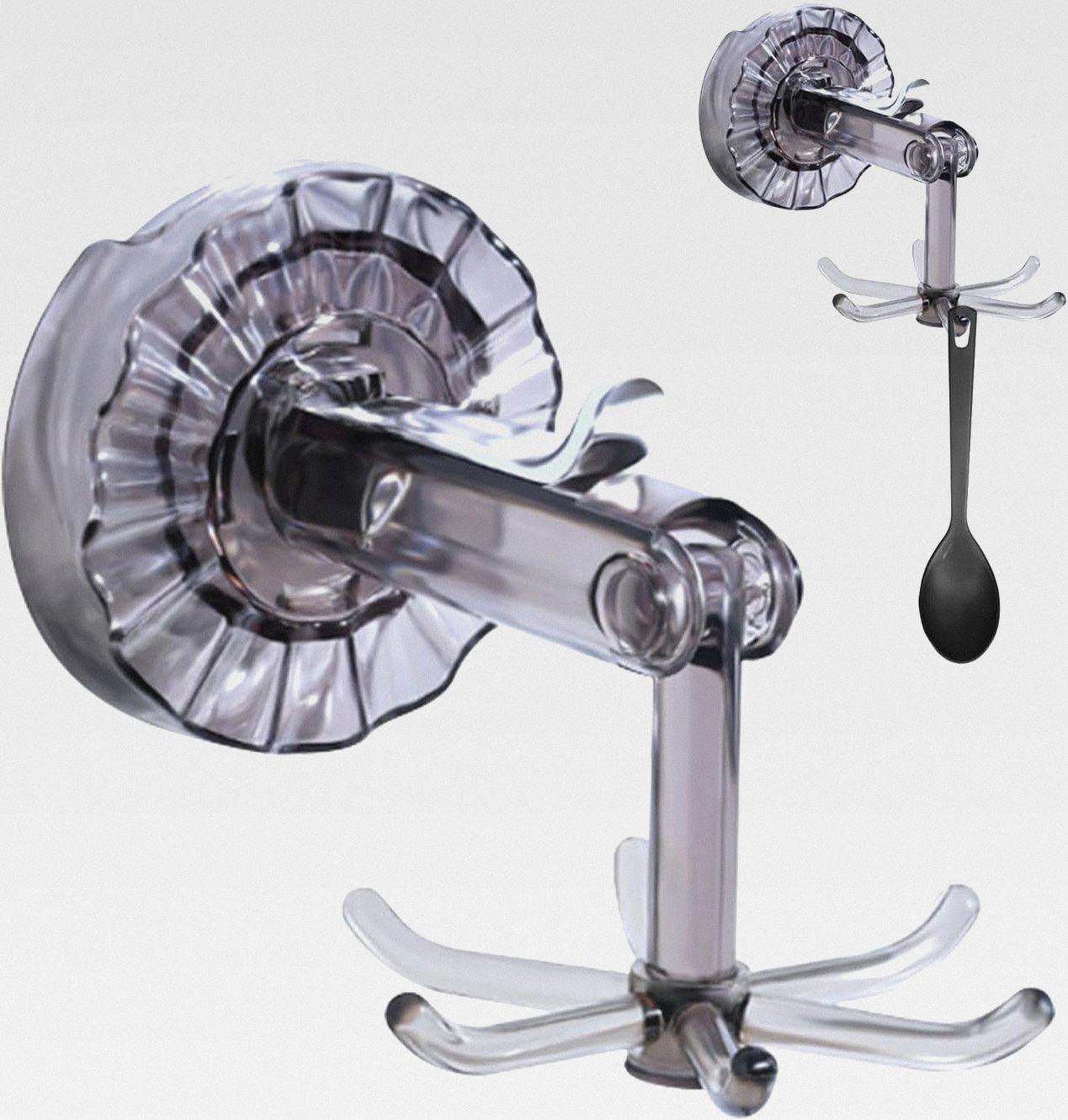 Markenlos Drehbarer Hakenaufhänger, Drehhaken,Utensilienhalter Kleiderbügel Lagerregal | Selbstklebender Haken-Utensilienständer, stabile Haken unter dem Schrank, selbstklebender Gebrauchshaken,