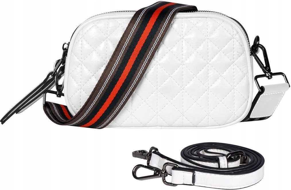 Umhängetasche von Geestock aus Kunstleder in Weiß