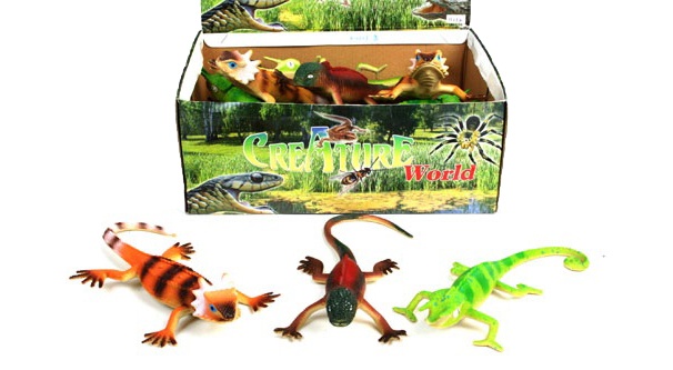 24 stücke Kunststoff Eidechse Gecko &   Kröte Amphibien Tierfigur Kinder 