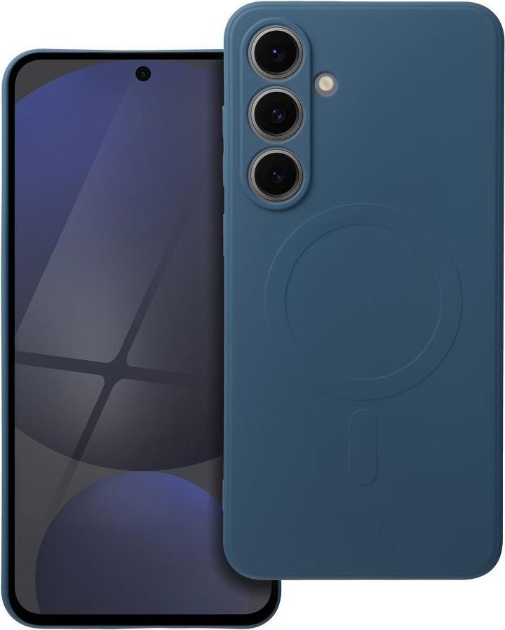 SILIKÓNOVÝ KOBEREC na mobilný telefón kompatibilný s MagSafe vhodný pre SAMSUNG S24 FE modrý