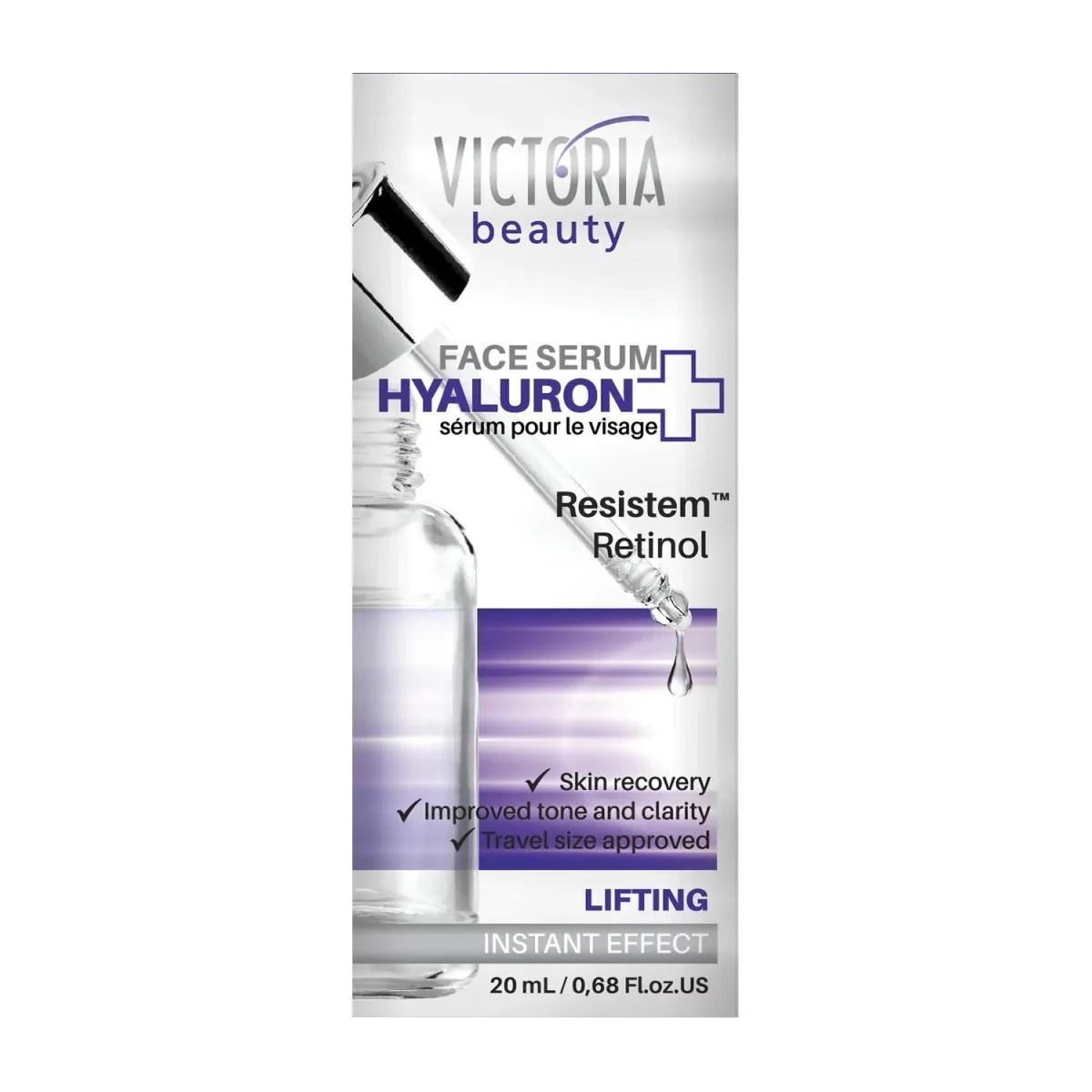 Victoria Beauty Hyaluron + Lifting-Serum mit Hyaluronsäure, Retinol und Stammzellen, 20 ml