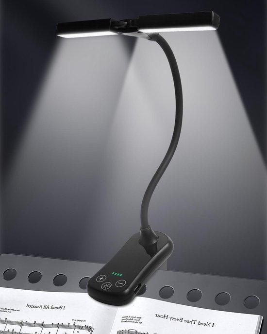 OEM Klipscherm 14 LED breiter Sichtfeld Helligkeit - 3 Farben 8 Helligkeit - USB-C Ladbar - Ideal für Klavier Gitarre Buchleuchte 2026