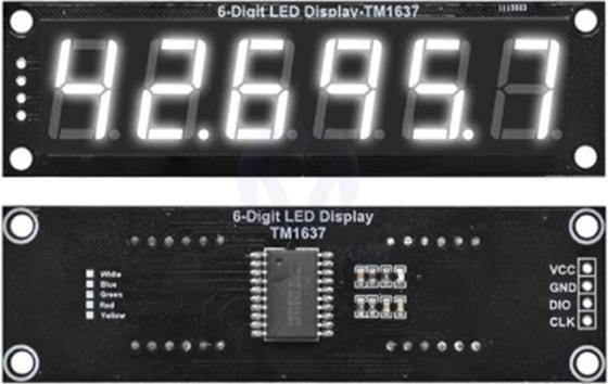 Funduino LED-Segmentanzeige, 6 Stellen, TM1637, 0.56" - 5 Farben Farbe: Weiß LED-Segmentanzeige, 6 Stellen, TM1637, 0.56" - 5 Farben : Weiß