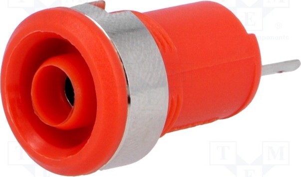 TNE 1x Buchse 10A rot isoliert Bananenbuchsen 4mm 60VDC 4mm Bananen Öffng: Ø12,2mm _1GH_BC-124/R
