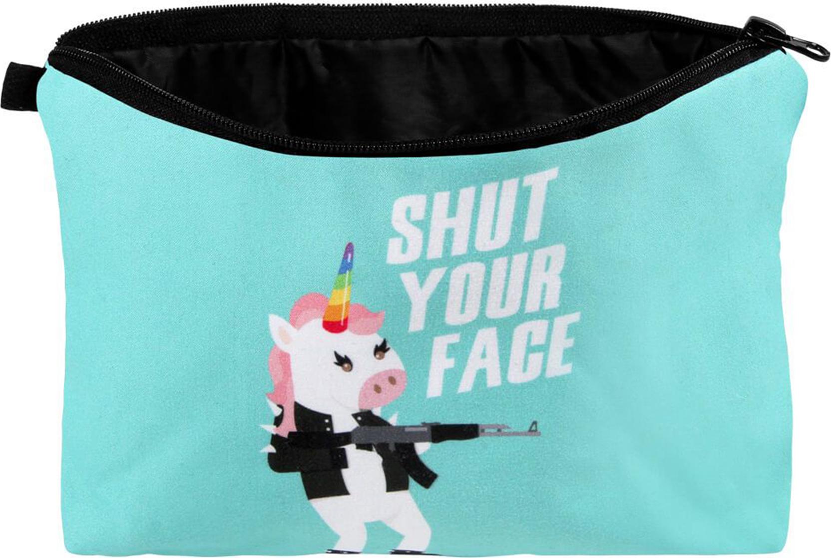 Yuhu Leichte Kosmetiktasche Schminktasche mit Motiv , Farbe:Türkis VN-23368