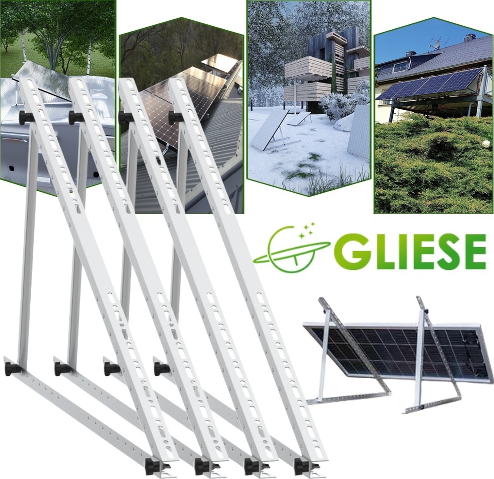 4 Stück Solarpanel Halterungen Aus Aluminium – Perfekt Für Die Montage Von Solarmodulen