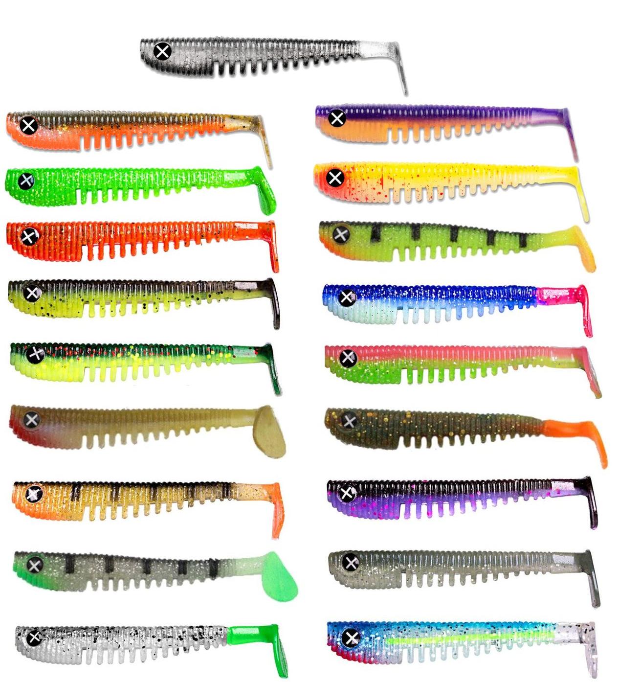 Monkey Lures King Lui 7,5cm - 6 Gummifische, Monkey Lures Farbe:Ghostface KL75GF