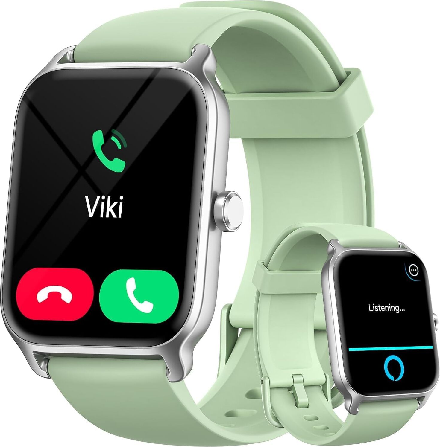 Smartwatch ženy muži s funkciou telefónu Alexa Integrované 1,8" fitness hodinky 100+ športových režimov, SpO2, srdcový tep, stres, monitor spánku Android IOS