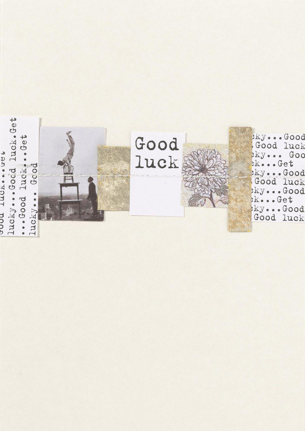 räder Papierschnipsel Karte "Get Lucky"