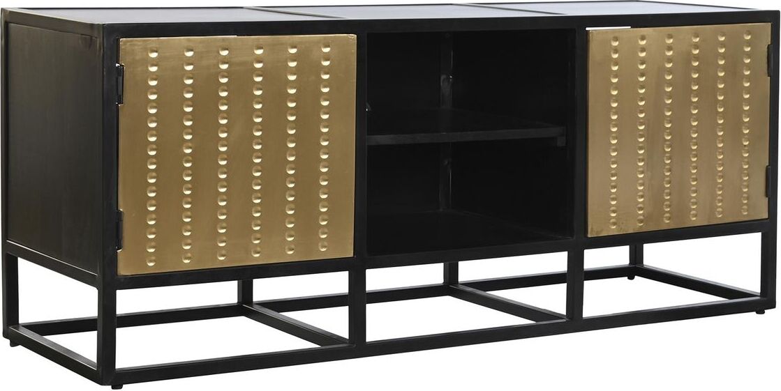 TV-Möbel DKD Home Decor Schwarz Gold Metall Holz (120 x 37 x 50 cm) METI_MB195263