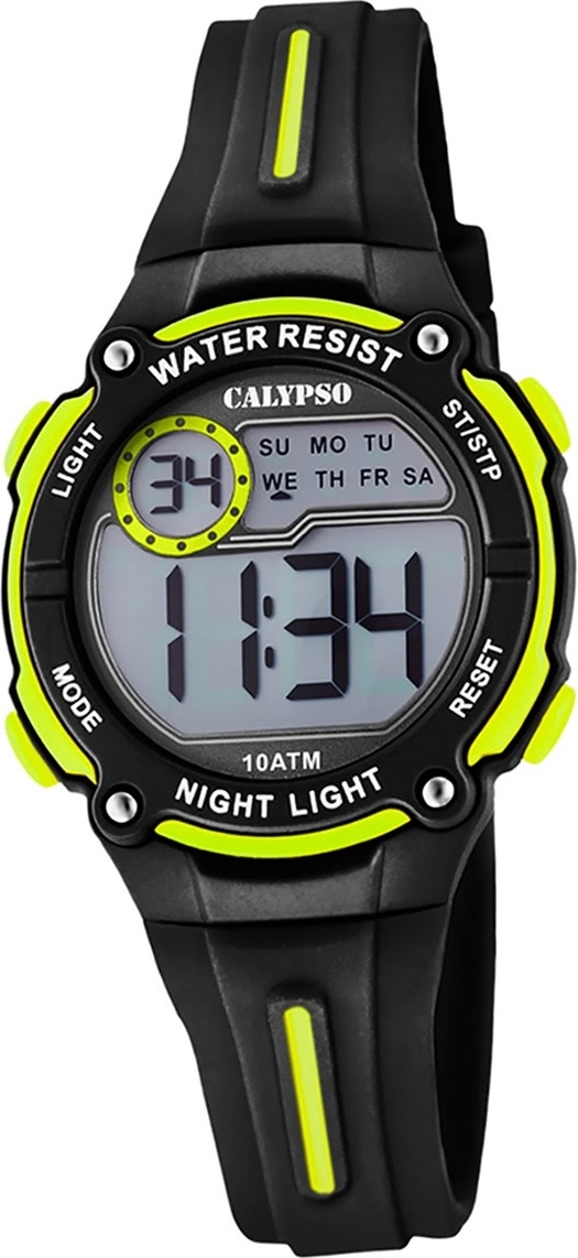 Calypso Plastic PUR Detské hodinky K6068/5 Náramkové hodinky Black Digital D2UK6068/5