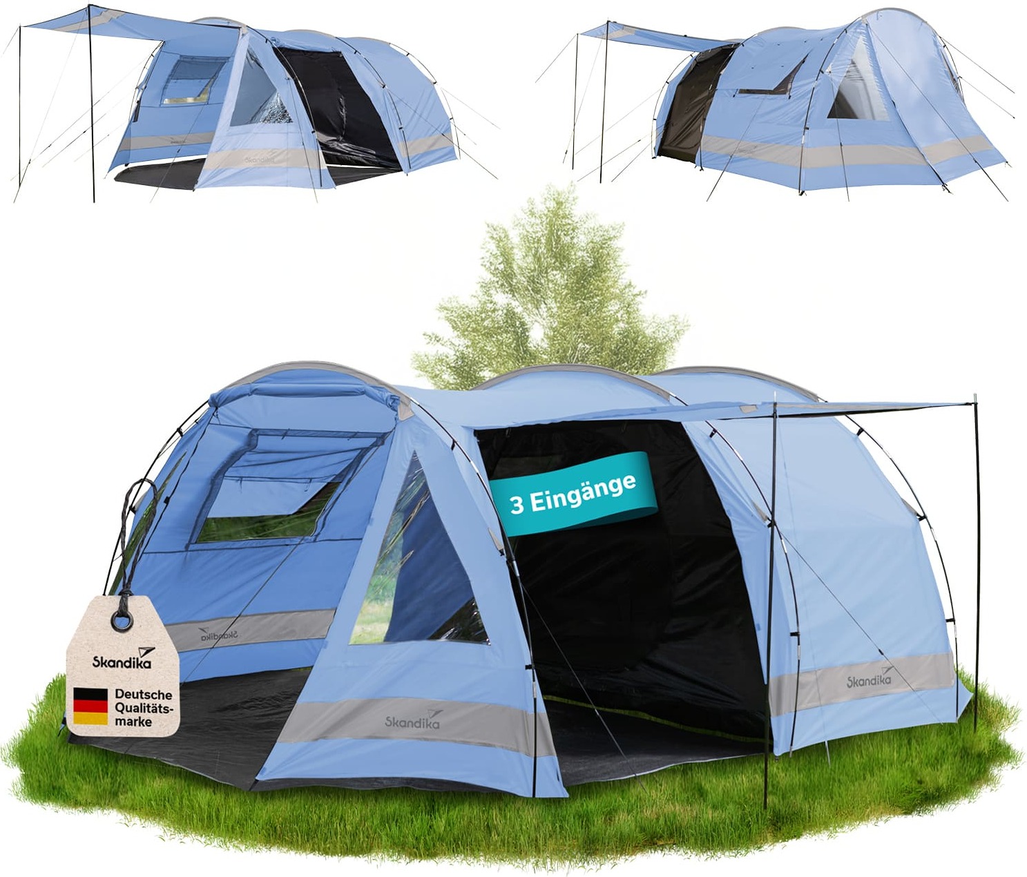 Skandika Tunnelzelt Kambo für 6 Personen