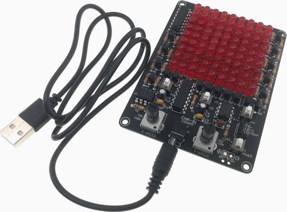 Funduino Lötübung - Rotes LED Lichtspiel XY-Plotter (CHA-81)