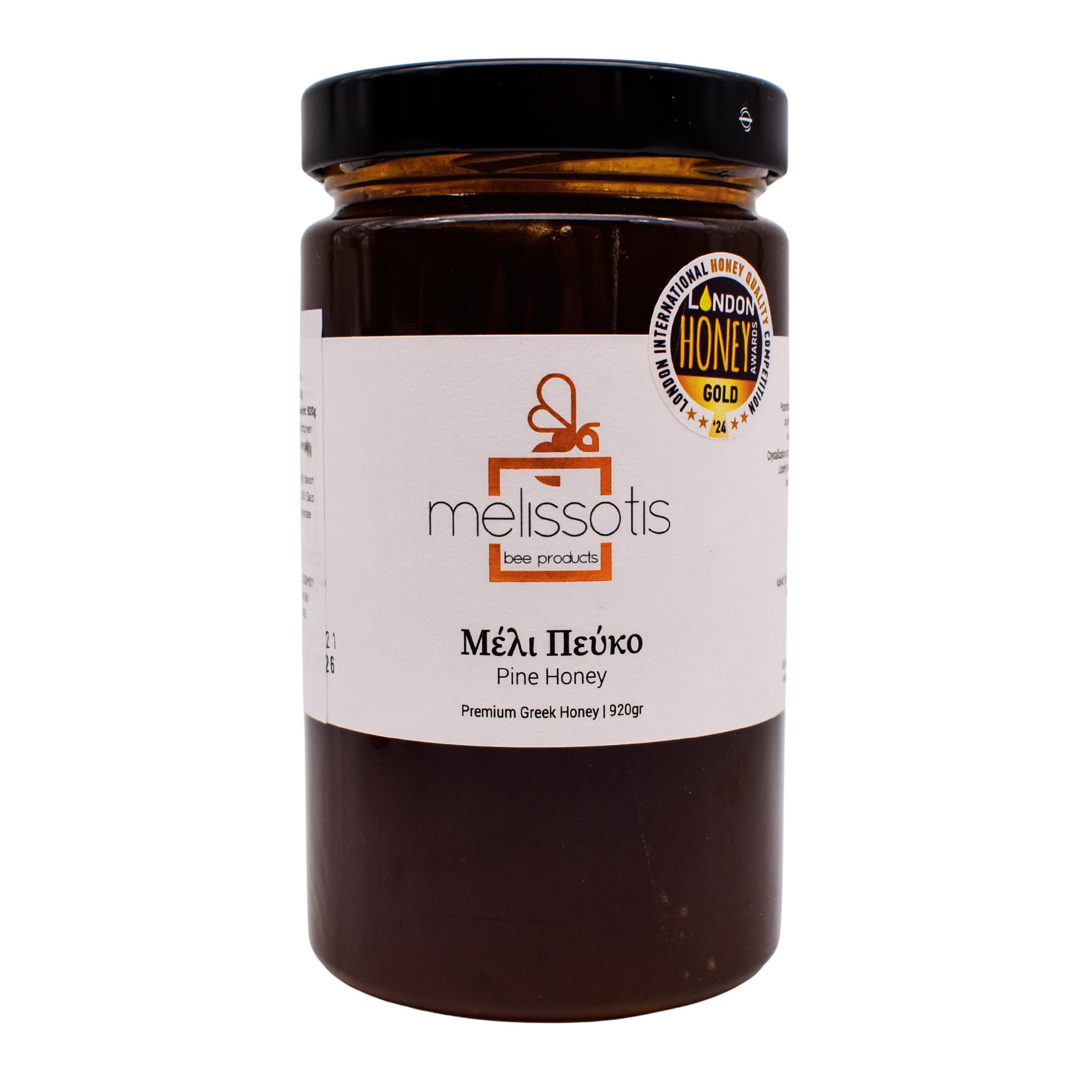 Griechischer Honig - Pinienhonig 920 g - Melissotis unverfälscht und naturrein