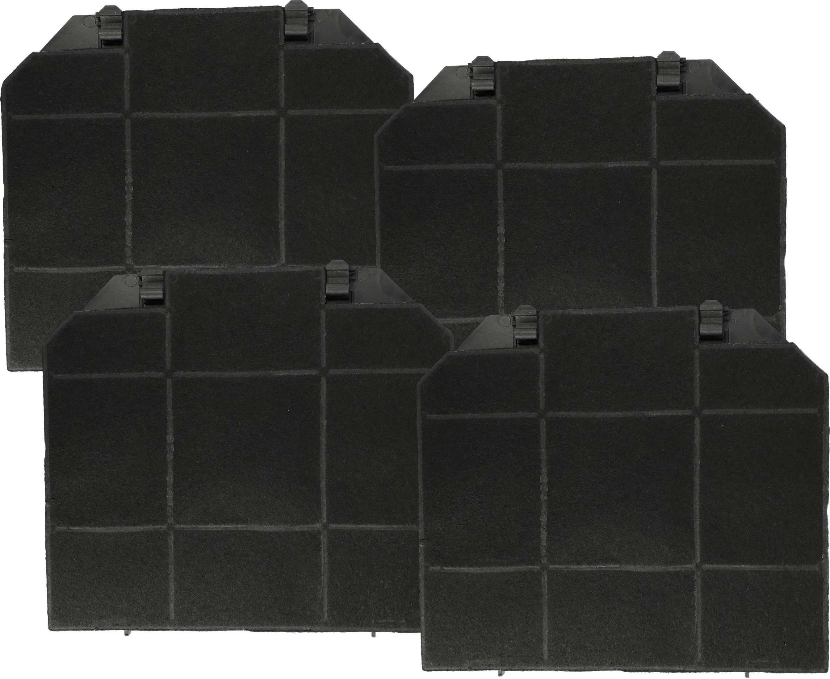vhbw 4x Aktivkohlefilter kompatibel mit Electrolux Nice 60, Nice 90, Nice EG8 90, Nice EG8, Nice EG8 60 Dunstabzugshaube - 26,5 x 23,5 x 1,5 cm 181275409-80