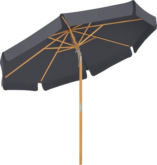 Famanu Balkonschirm 300 cm - Rechteckig - UV-Schutz bis UPF 50+ - Holz SHSHOP