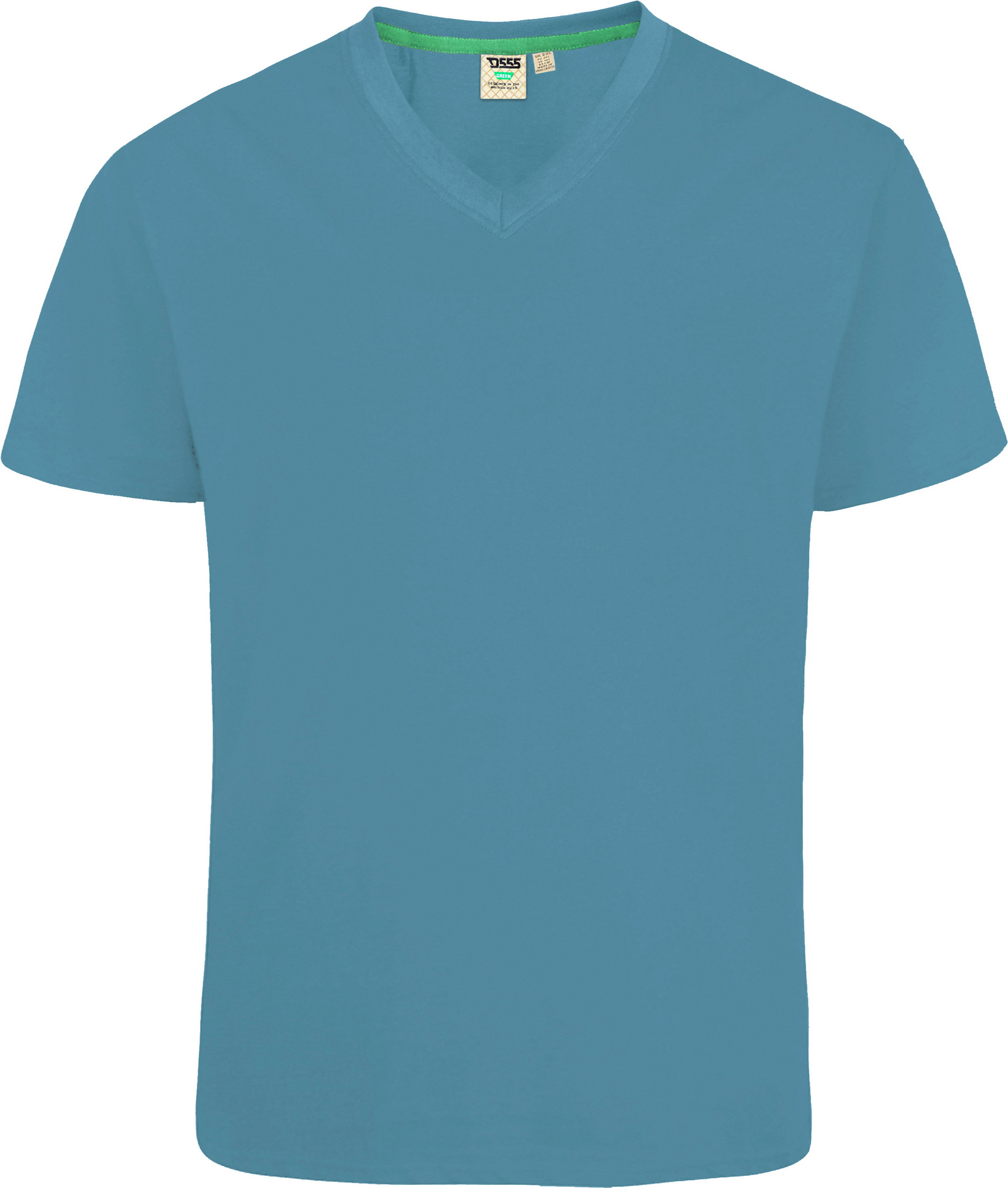 D555 Duke Signature - T-shirt da uomo in cotone king size, Foglia di