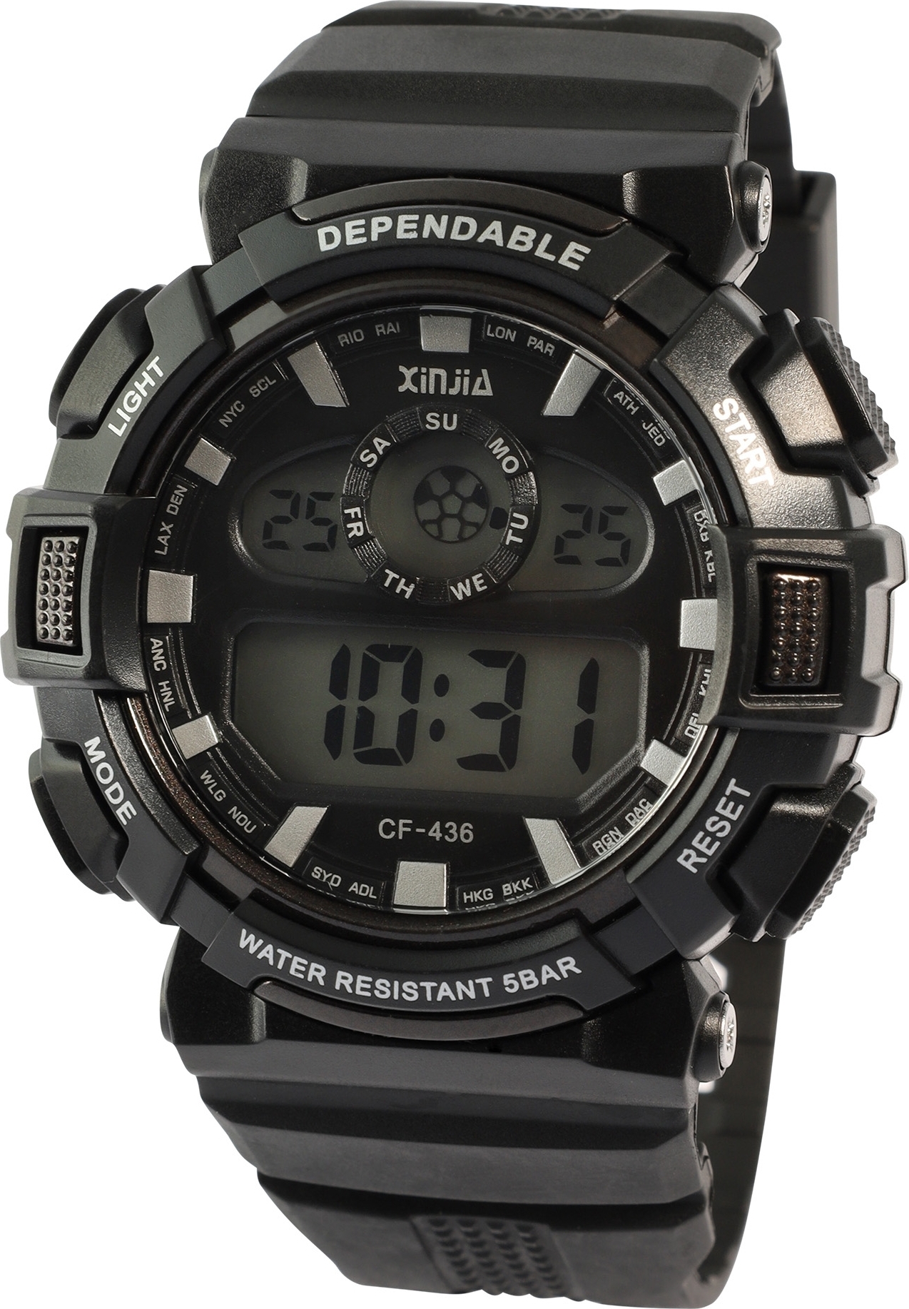 Xinjia Herrenuhr mit TPU-Band,