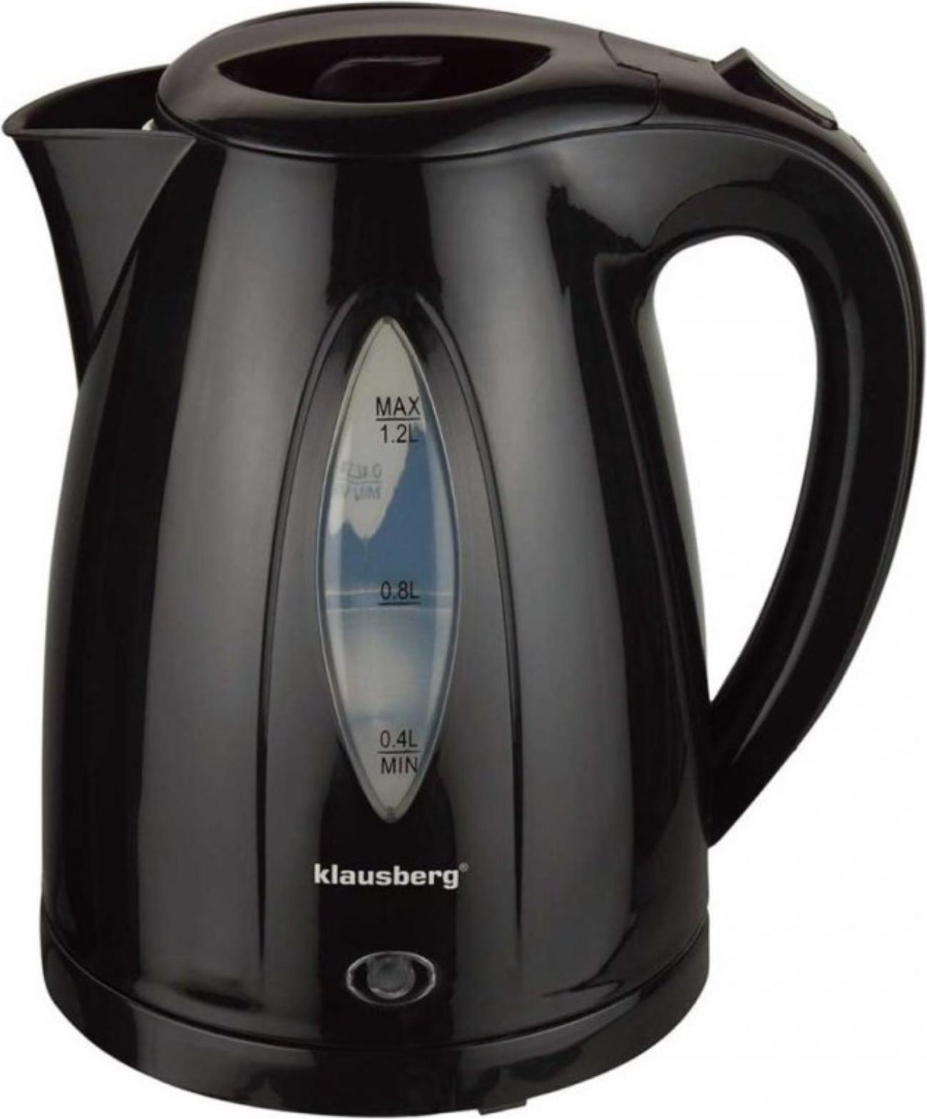 Wasserkocher 1,2 l Klausberg KB-9001 Schwarz 66078