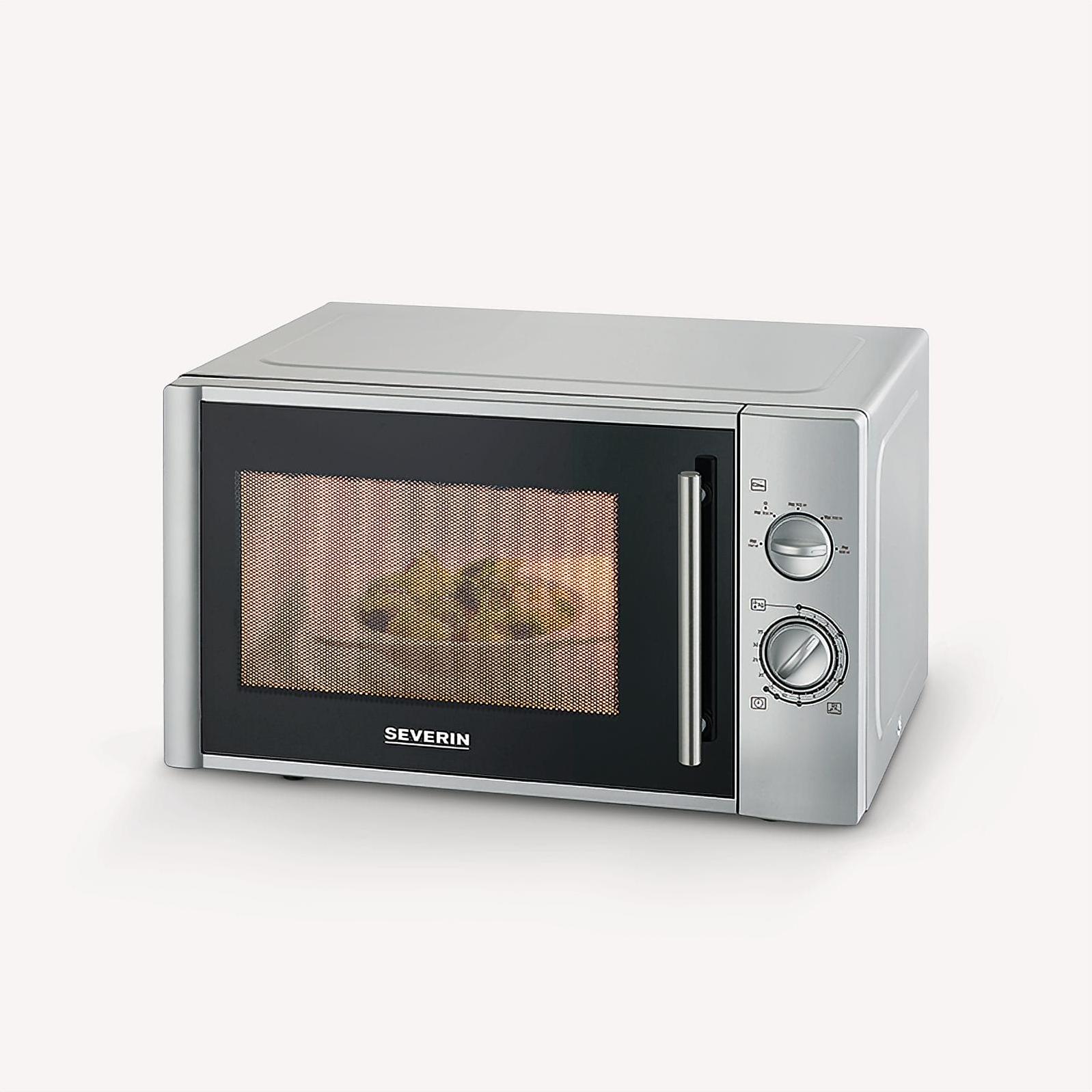 Severin Mikrowelle MW 7772 silber Mikrowelle Mikrowellengerät 10007772000