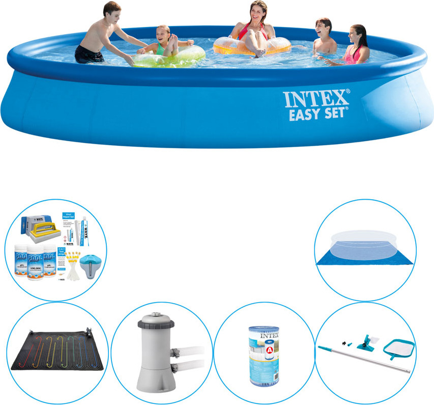 Súprava bazéna - 7-dielna - Intex Easy Set Round 457x84 cm