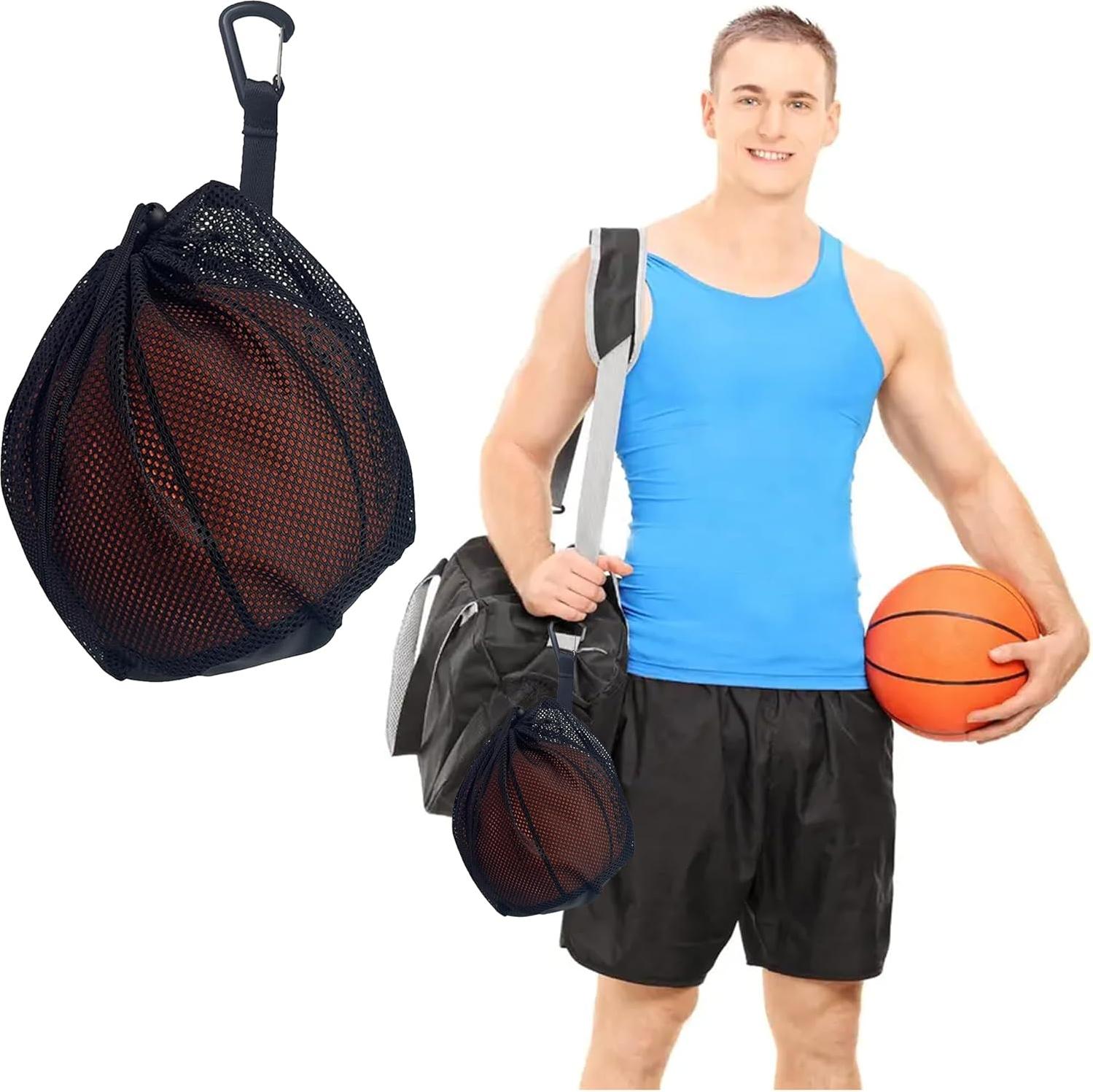 Markenlos Volleybaltasche mit Kordelzug - Tragbare Einzel-Tasche für Rugby, Basketball und Fußball