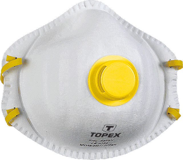 TOPEX Polomaska s 1 ventilom FFP2, 2 ks.